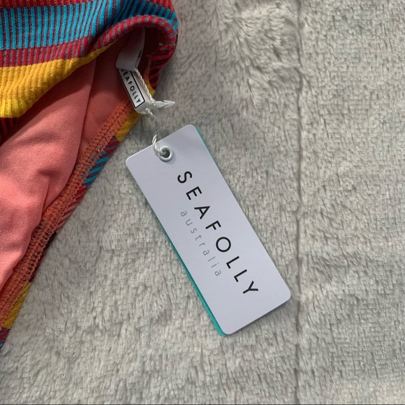 NWT Seafolly Baja Striped Tube Maillot One Piece - Picture 11 of 13